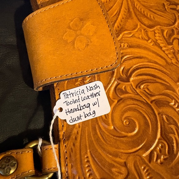 Patricia Nash Embossed Leather Shoulder Bag in Tan - Picture 2 of 12